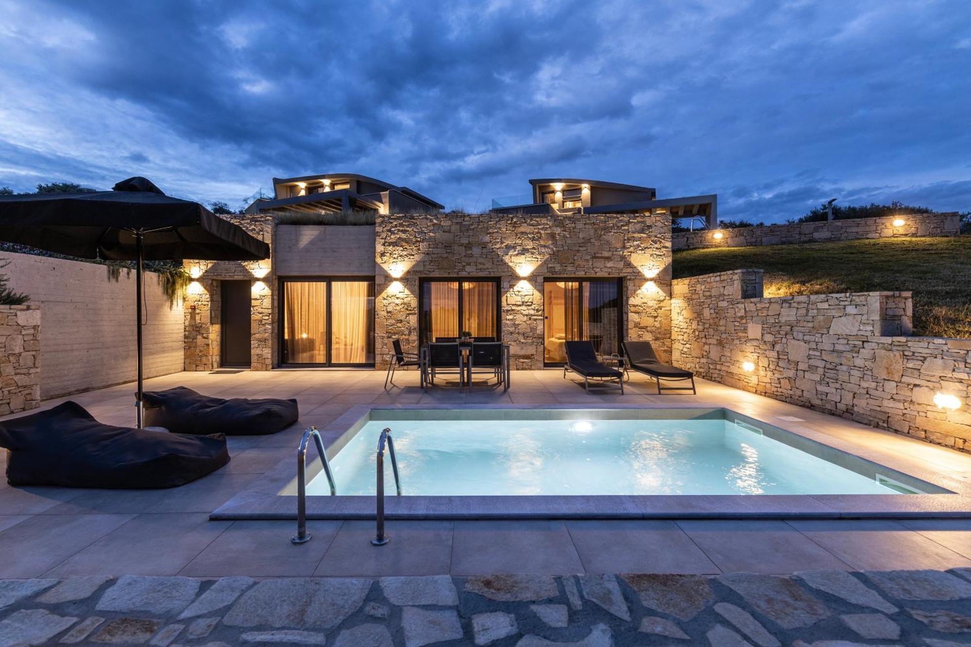 Fari Stone Villas Skála Marión Bagian luar foto