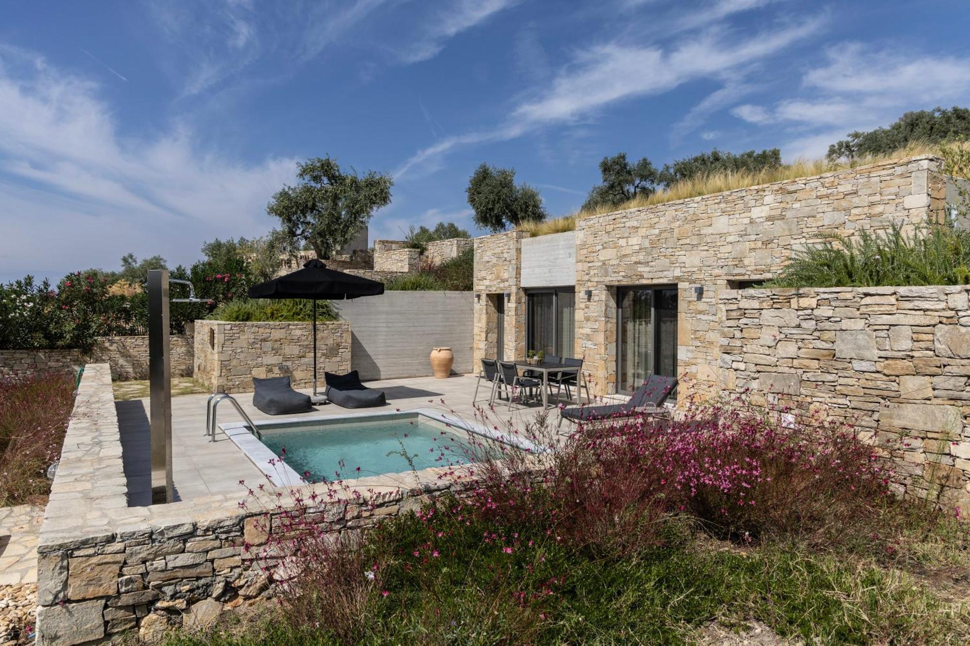 Fari Stone Villas Skála Marión Bagian luar foto