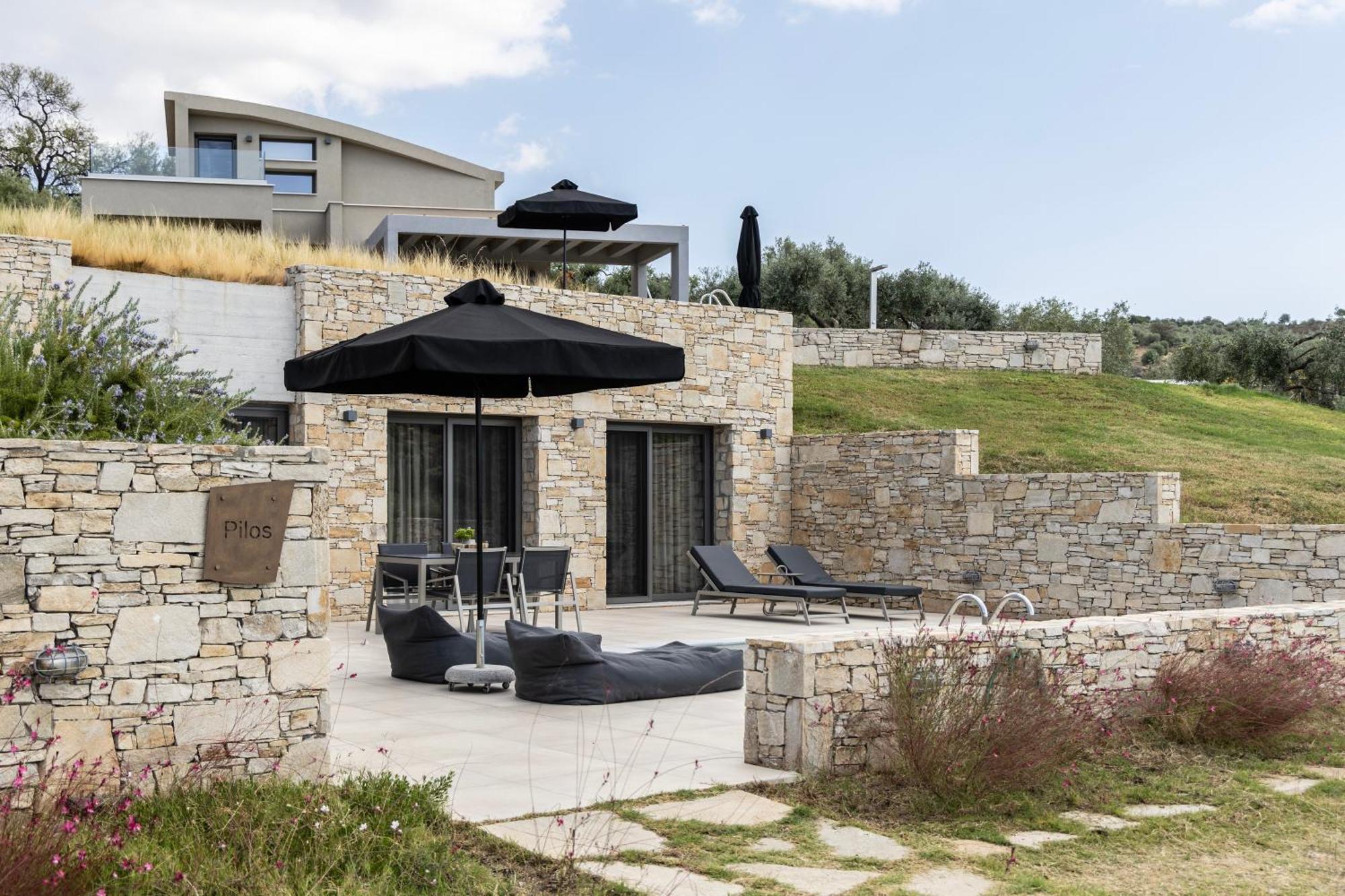Fari Stone Villas Skála Marión Bagian luar foto