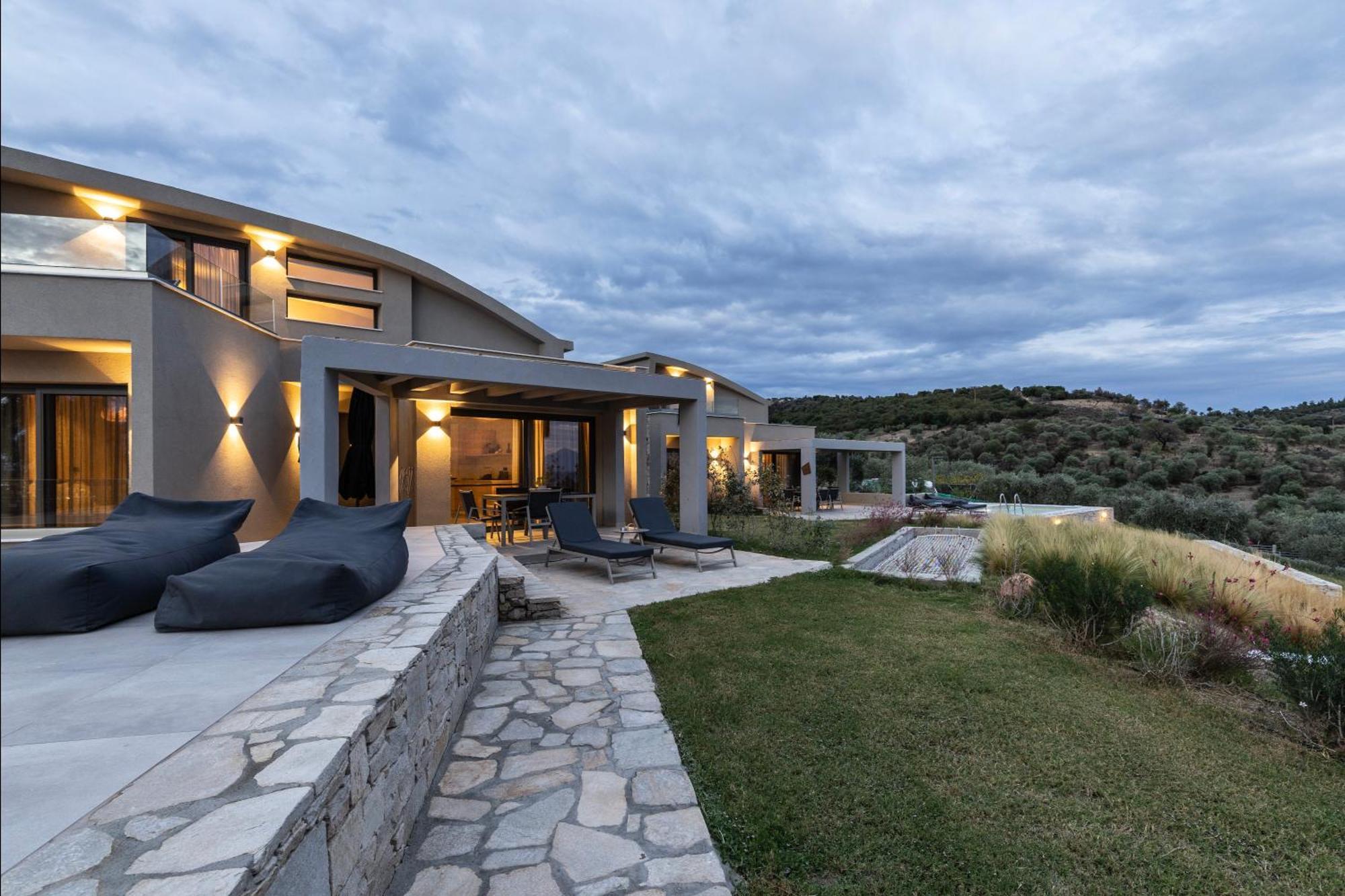 Fari Stone Villas Skála Marión Bagian luar foto