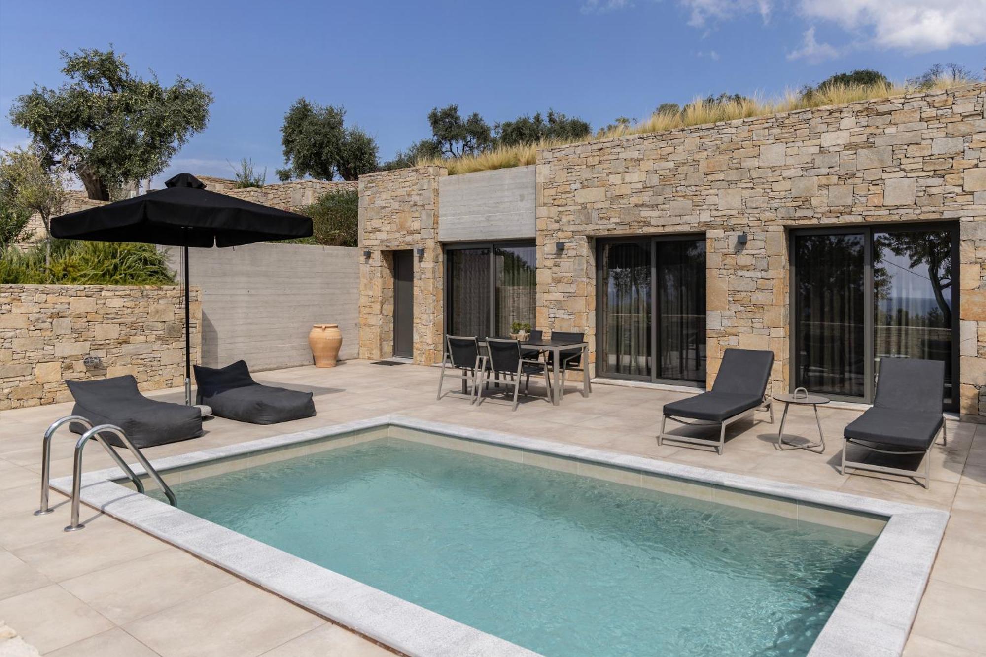 Fari Stone Villas Skála Marión Bagian luar foto