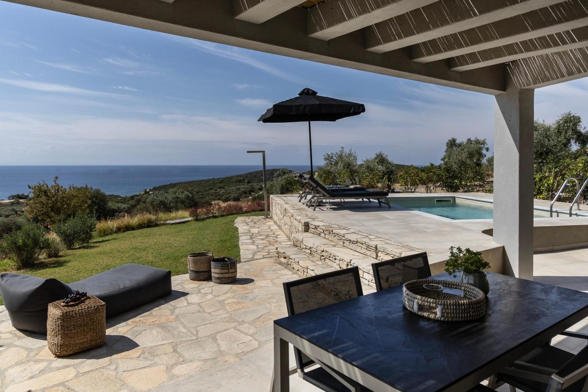 Fari Stone Villas Skála Marión Bagian luar foto